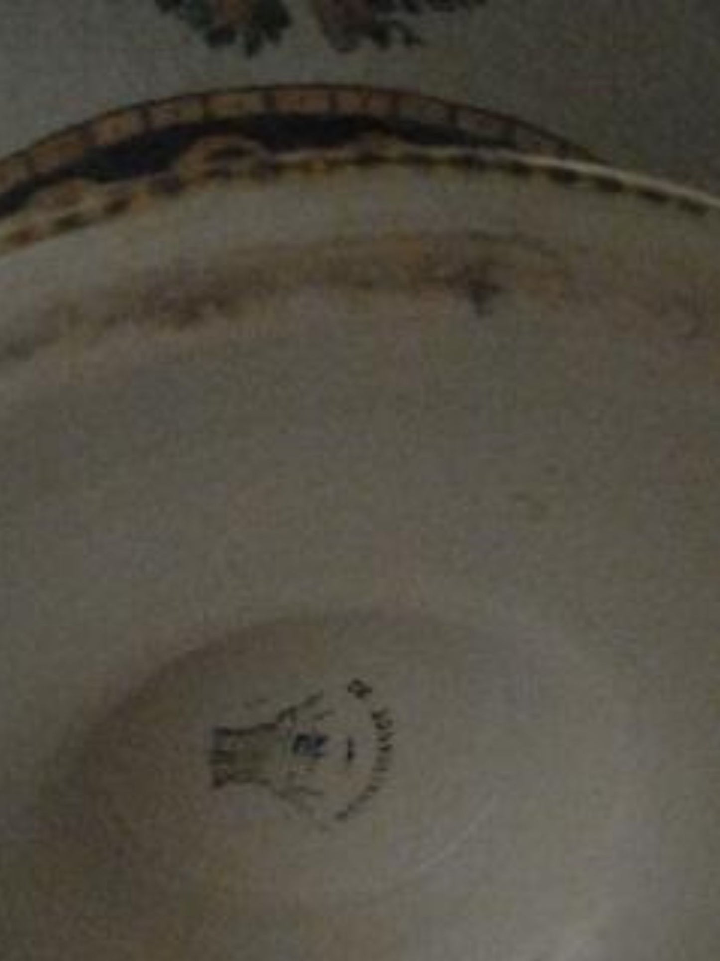 Gien earthenware vase / pot 19th century