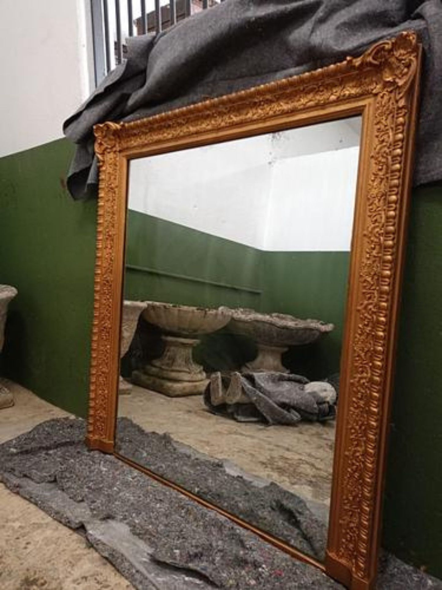 Antique French Mantle Mirror