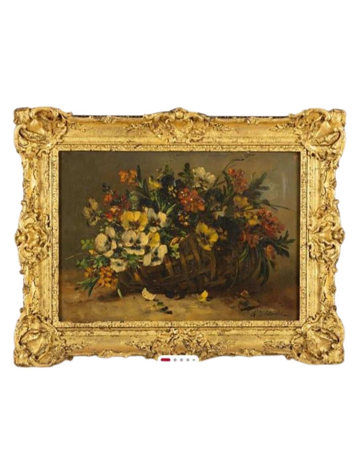 19th Centùry painting of flowers