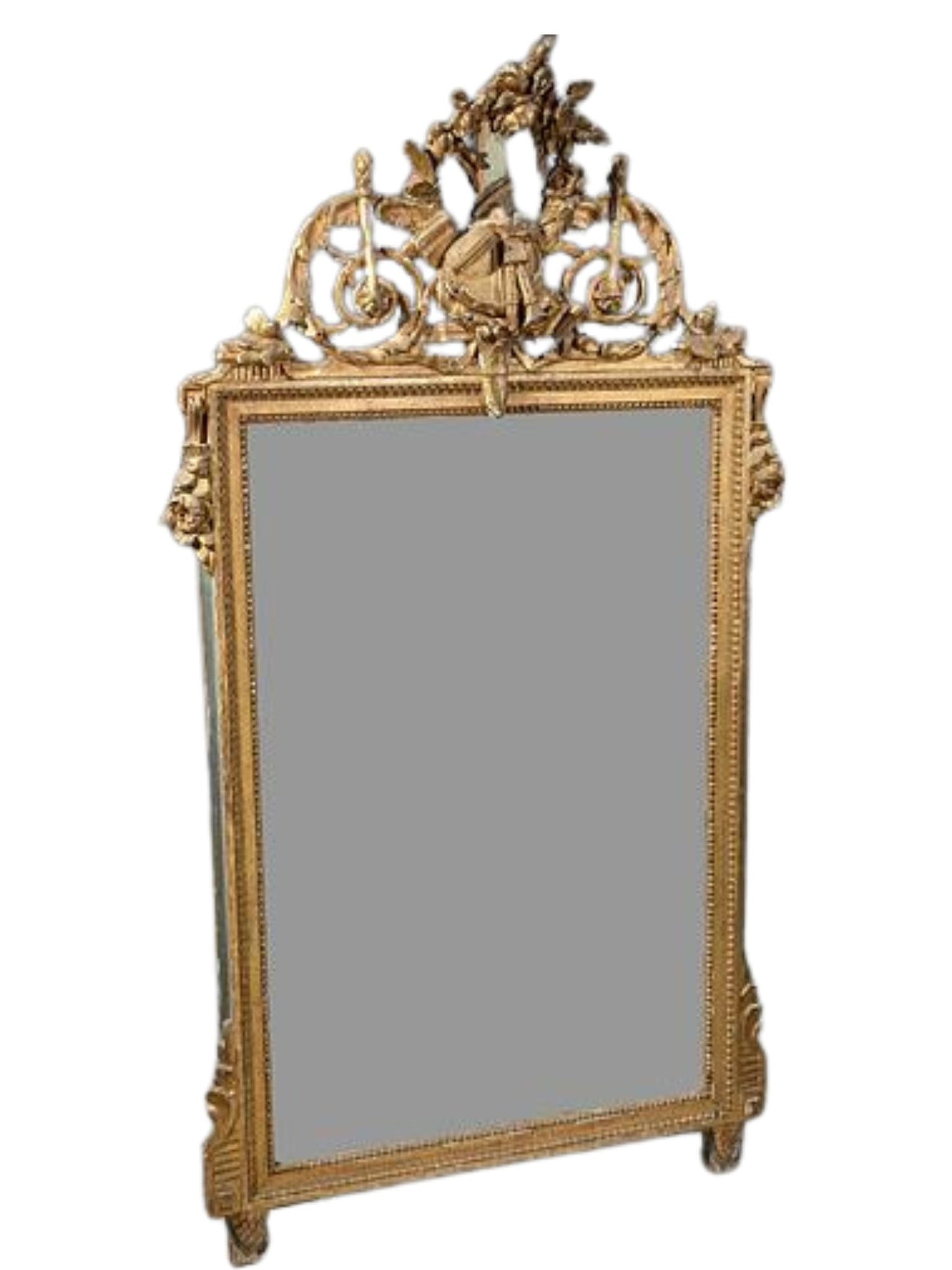 18th C. Mirror 55 x 30 inches (n)