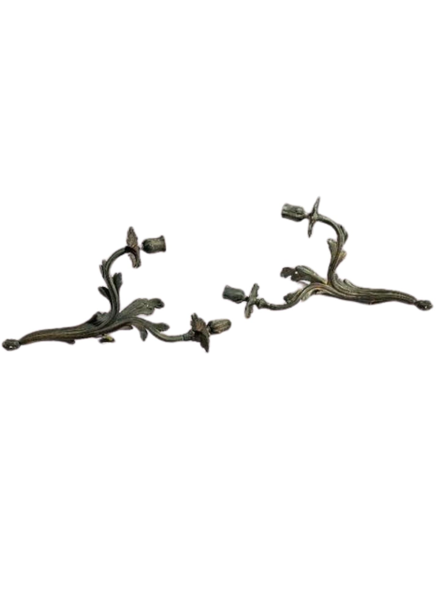 A Pair of Bronze Sconces