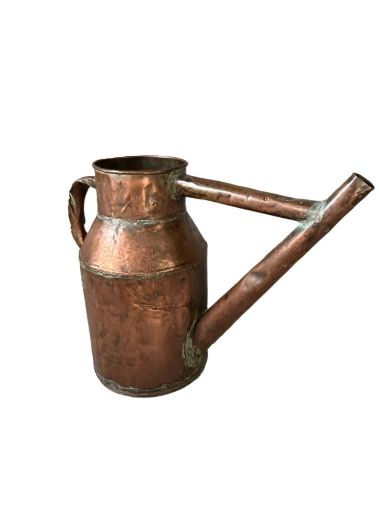 Antique Rustic Copper Watering Can Early 1900s