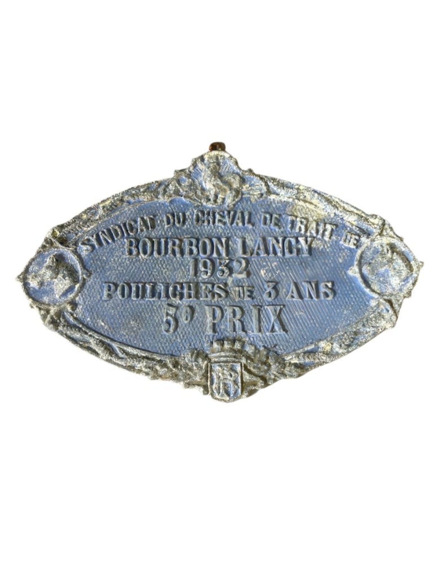 French Equestrian Prize Winning Plaque 1932