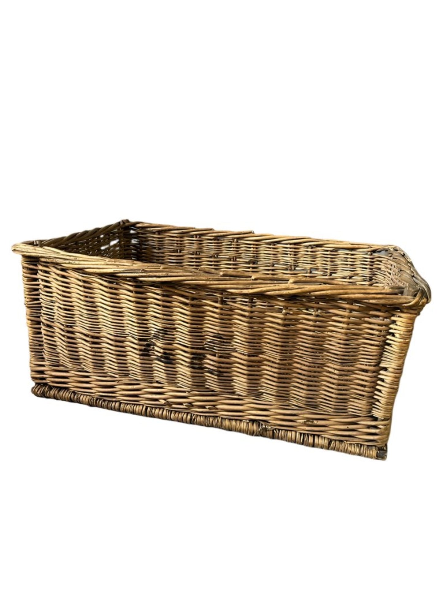 Antique French Wicker Basket