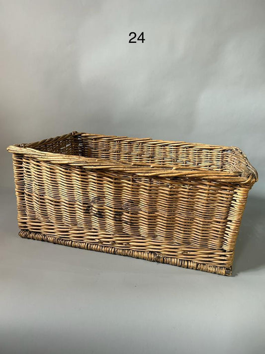 Antique French Wicker Basket