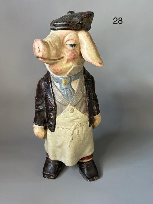 Very Rare French Pig Sculpture Early 1900s