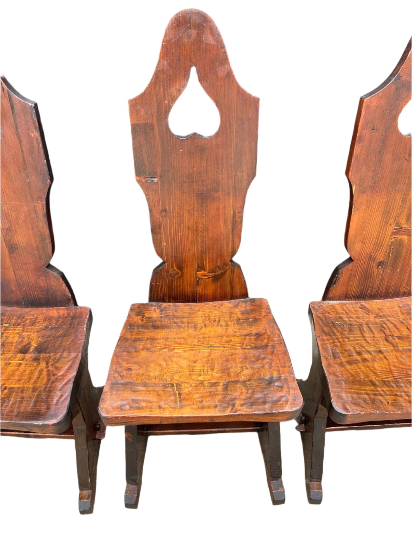 Characterful Tyrolean Wooden Chairs