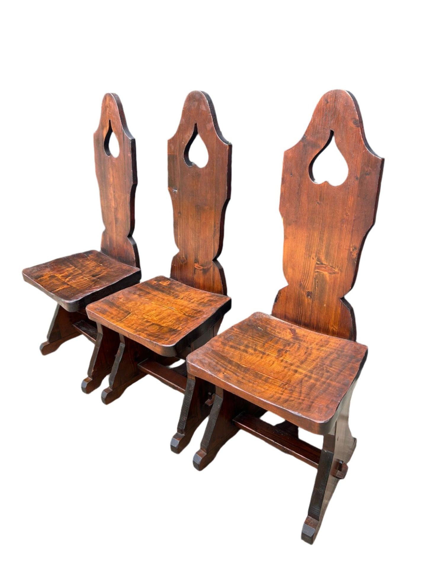 Characterful Tyrolean Wooden Chairs