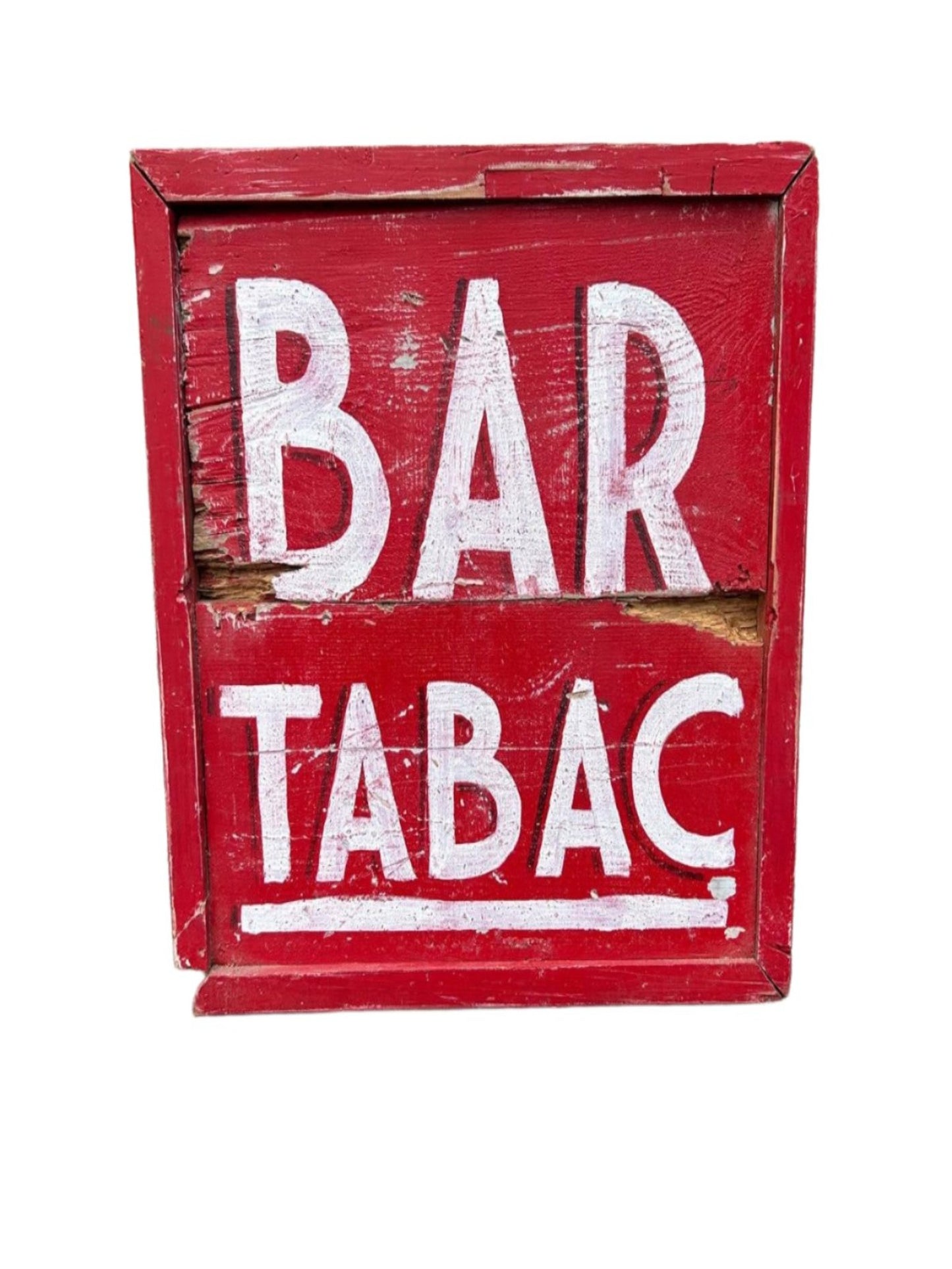 Bar/Tabac French vintage wooden sign