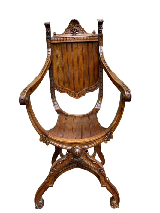 Wooden 'Curule' Cross chair