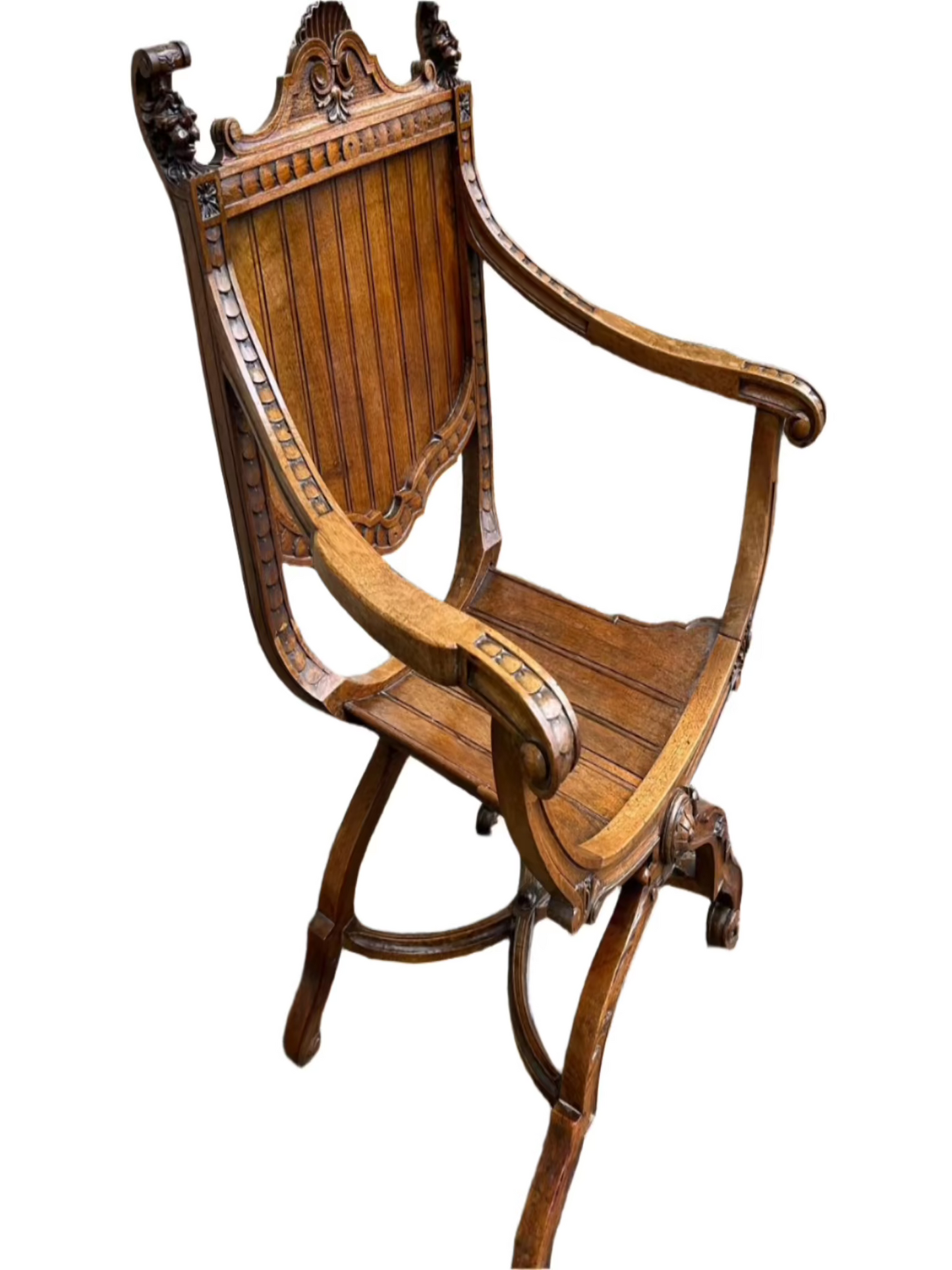 Wooden 'Curule' Cross chair