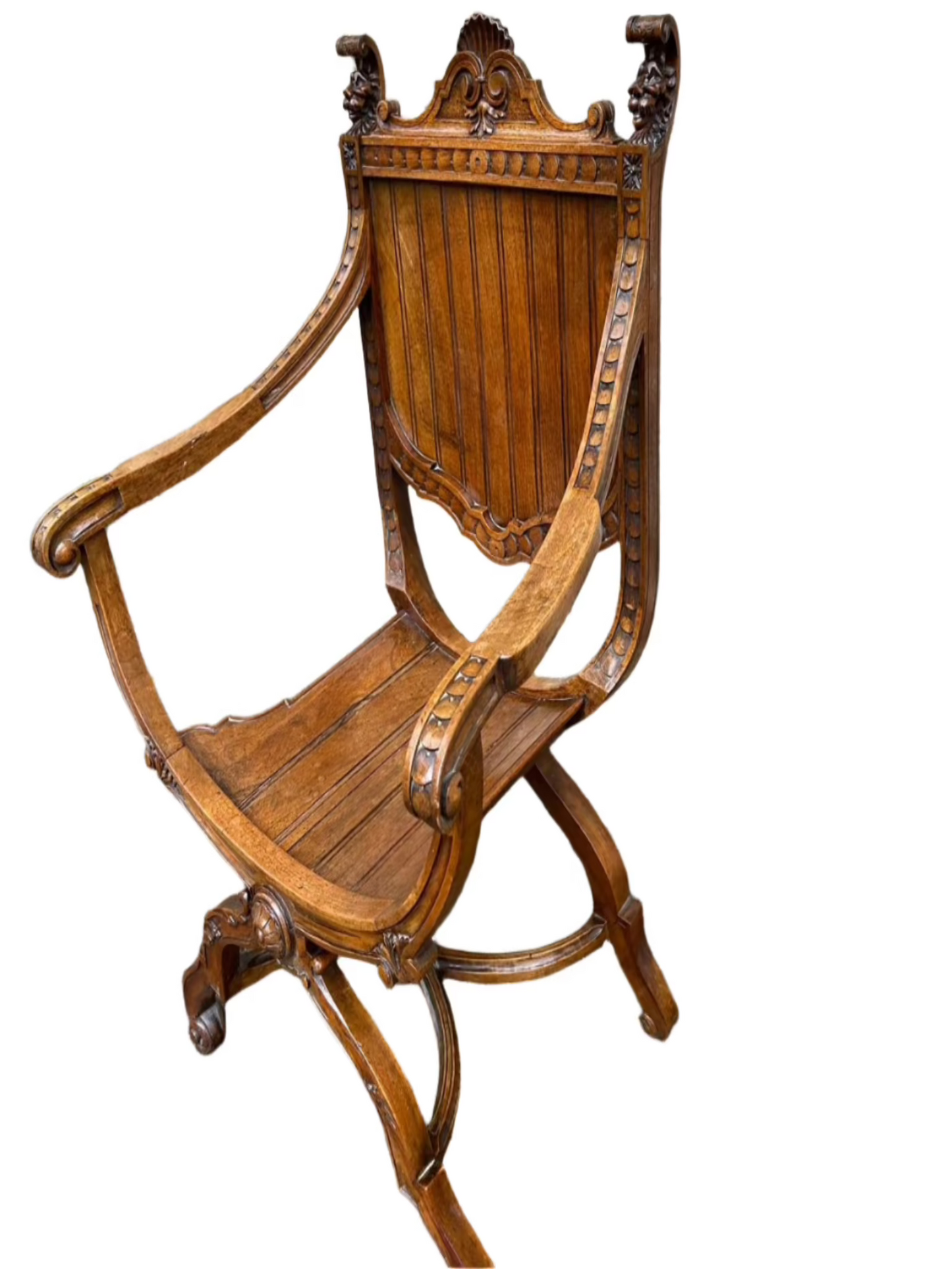 Wooden 'Curule' Cross chair