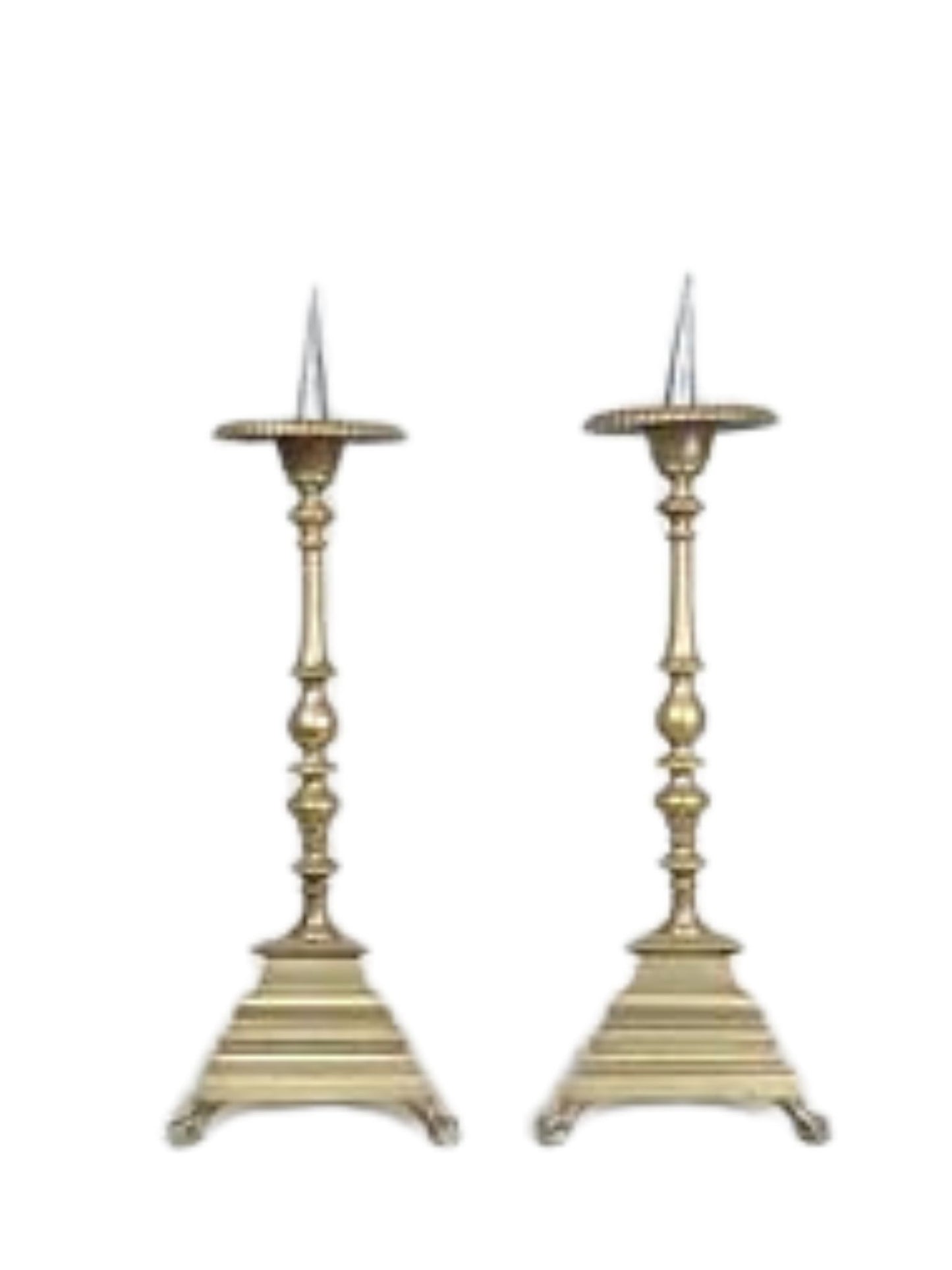 Pair of Torcheres in Bronze 17/18th Century