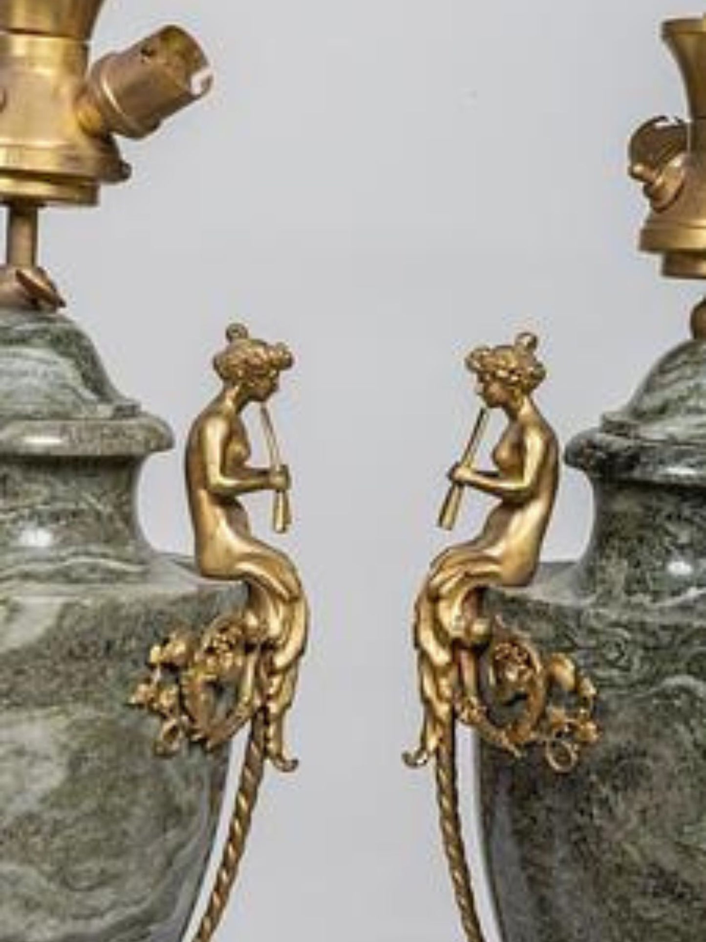 Pair of Vases mounted as Lamps