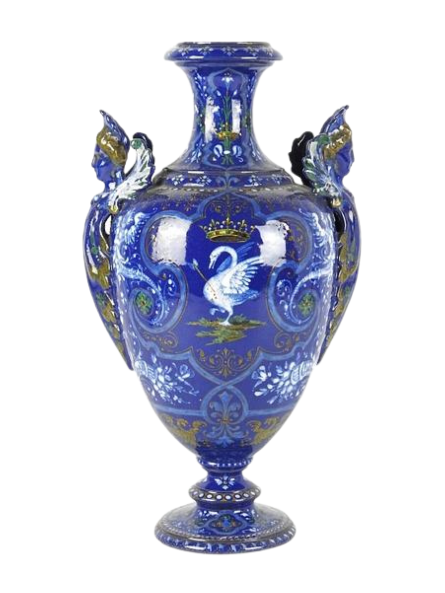 Blois earthenware vase 1875