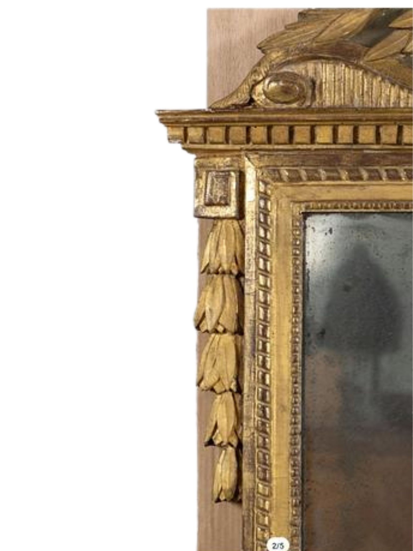 Large gilded mirror