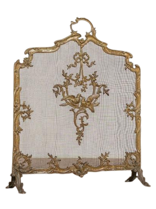 Bronze Fire Screen 19th Century