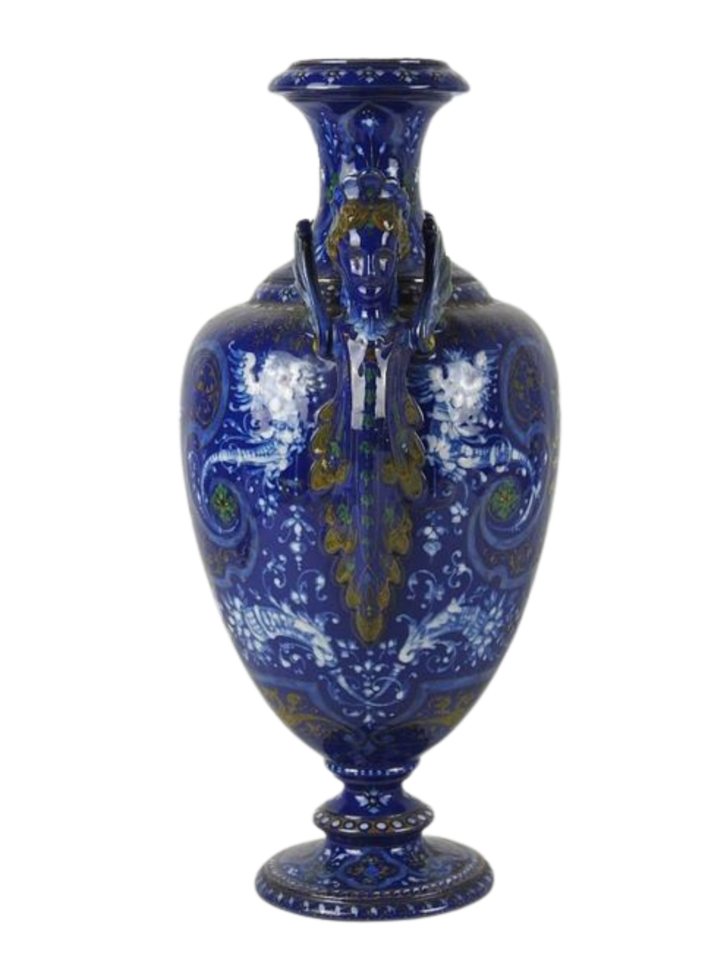 Blois earthenware vase 1875