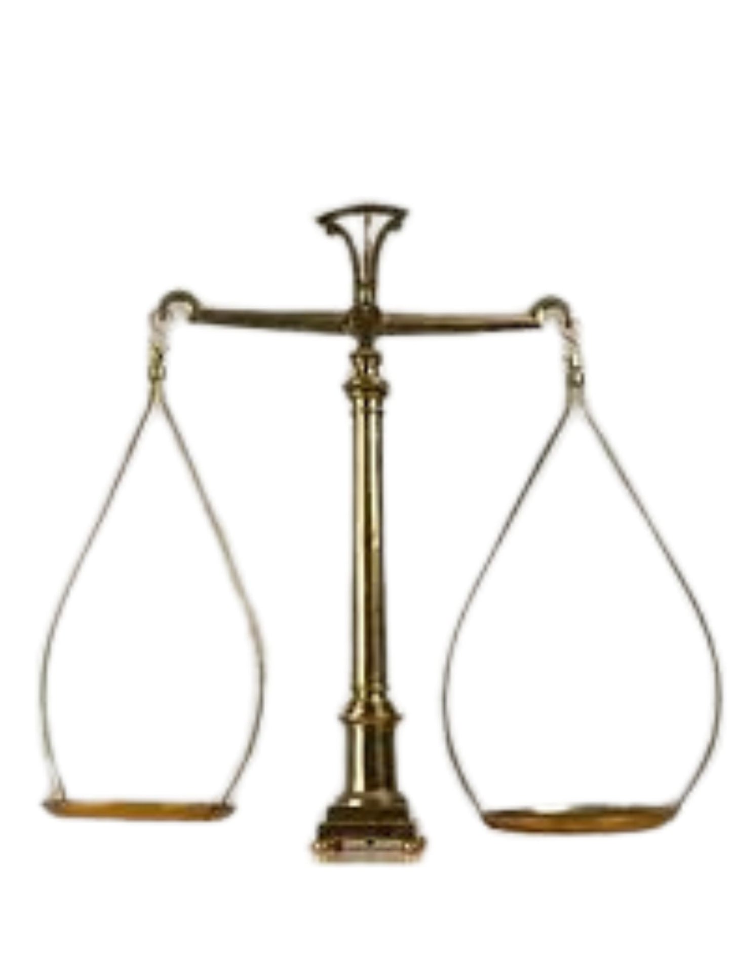 Brass counter scales