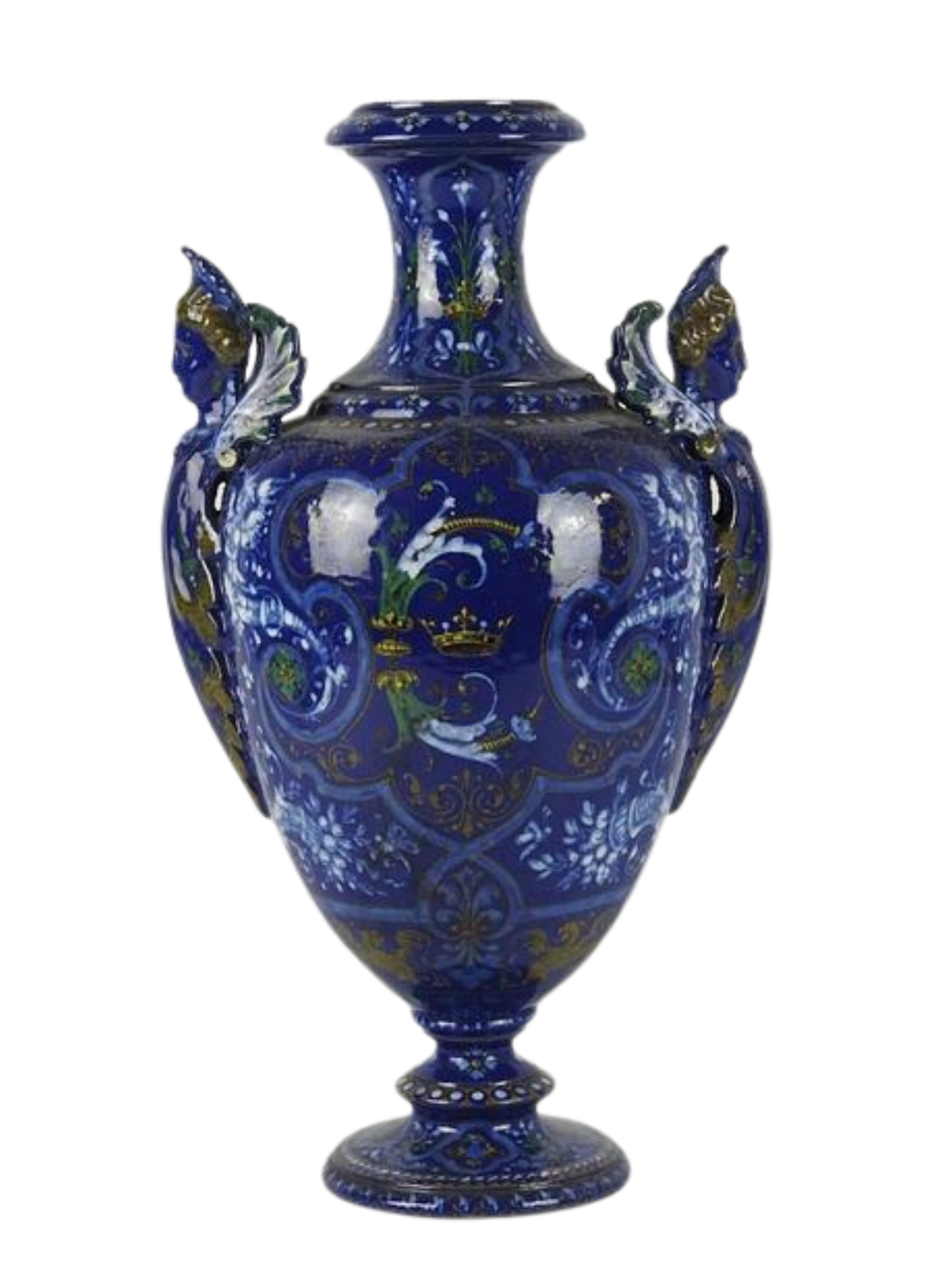 Blois earthenware vase 1875