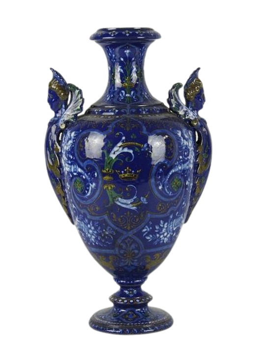 Blois earthenware vase 1875