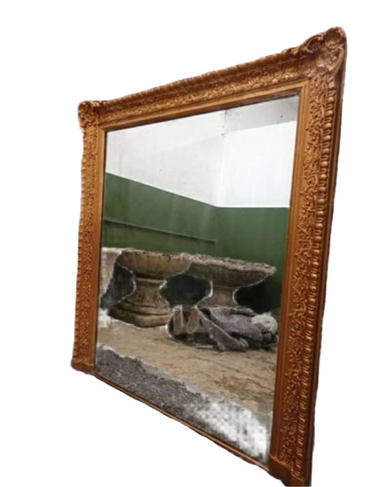 Antique French Mantle Mirror