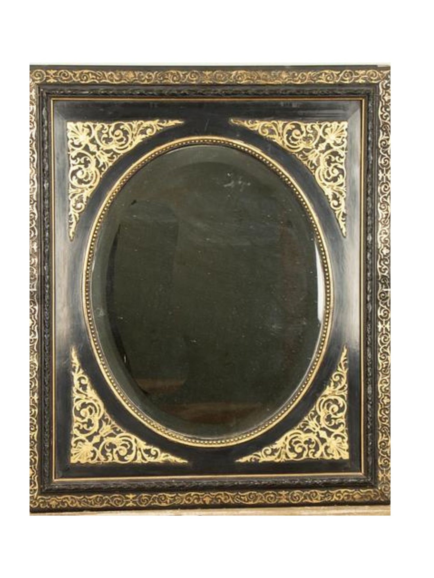 Louis XVI Black/Gold mirror