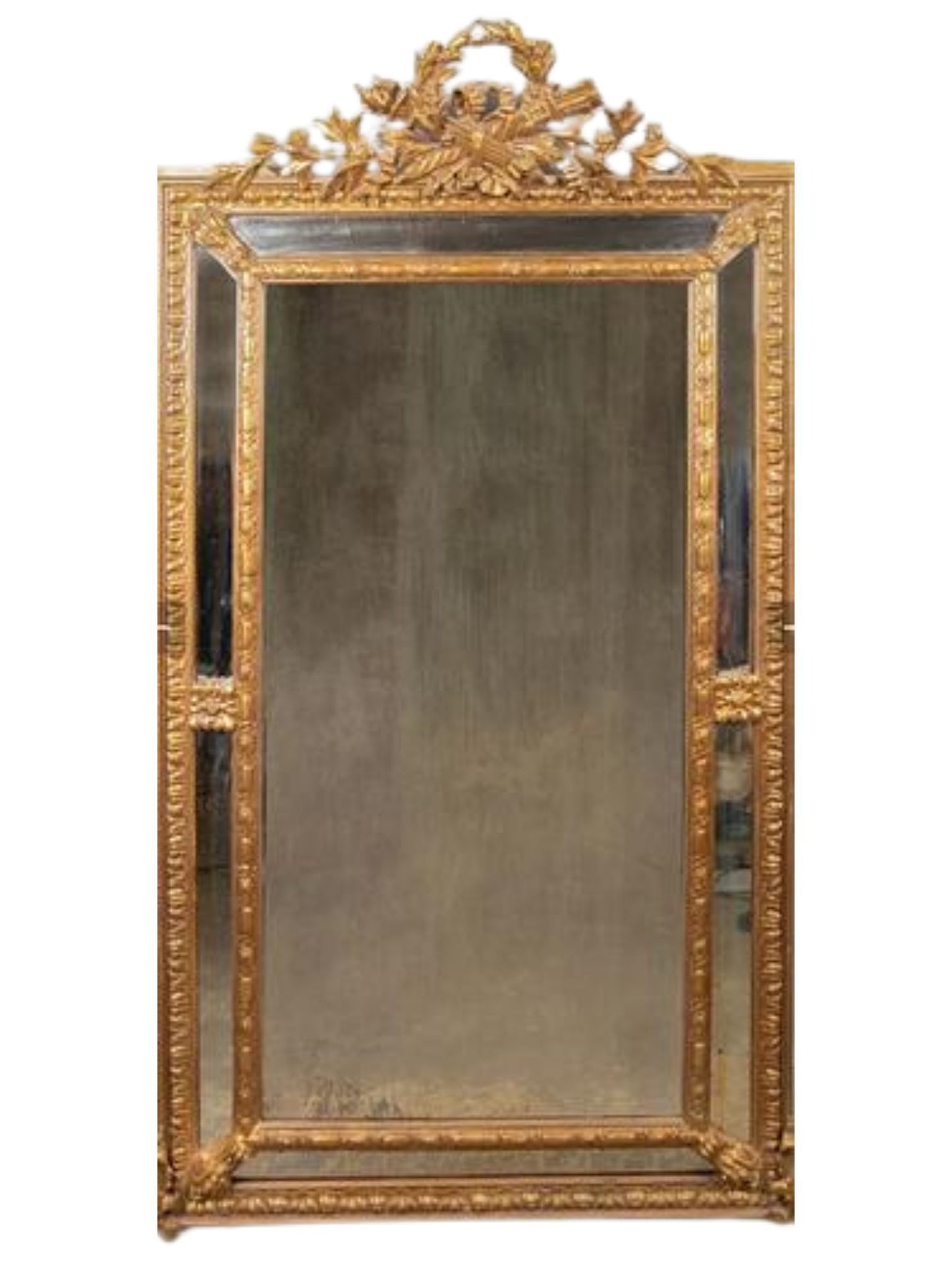 Large gilded mirror