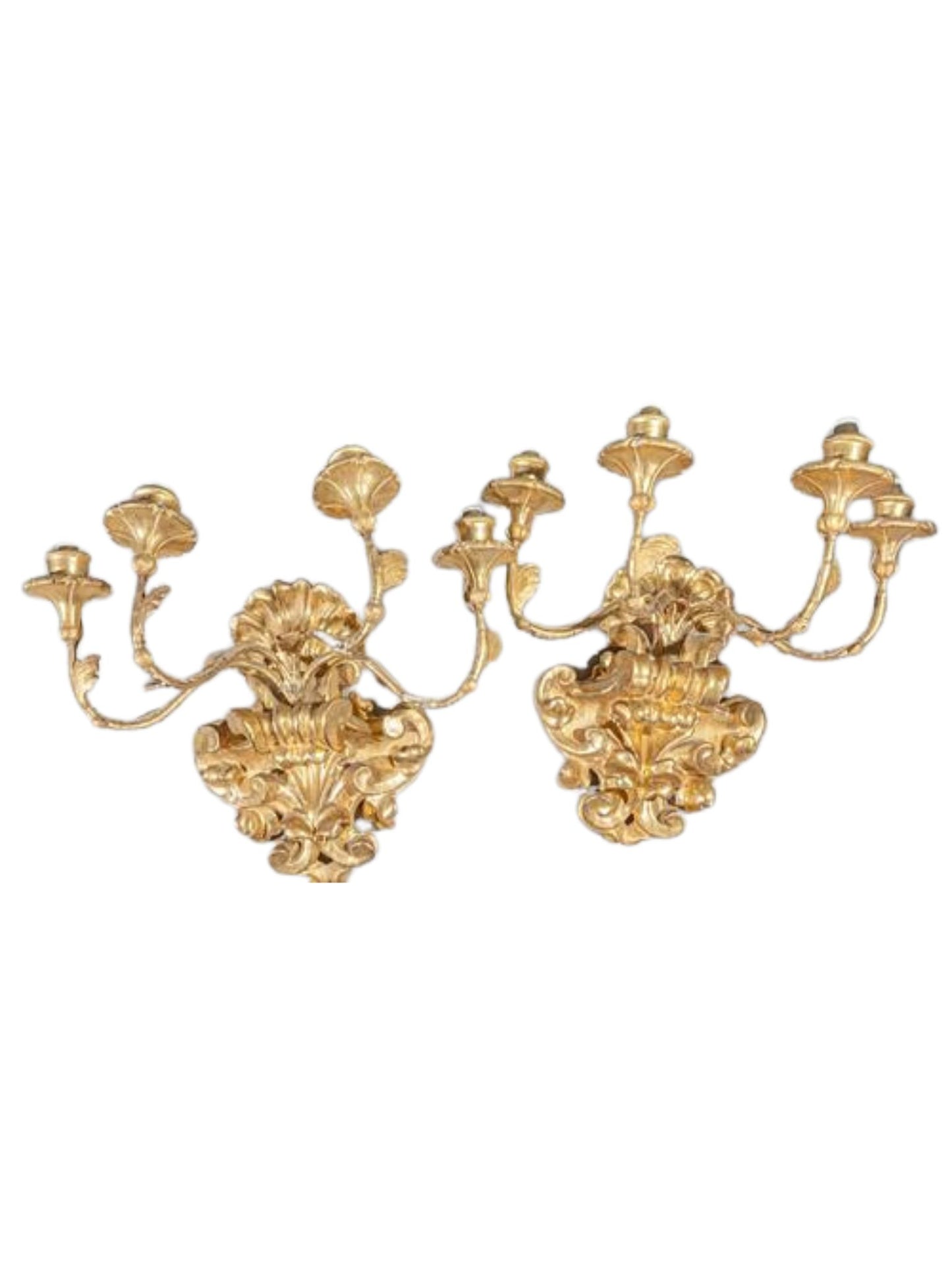 Pair of large Elaborate Wall Sconces (Lyon)