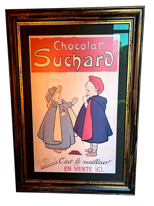 Vintage framed Chocolat Suchard framed print